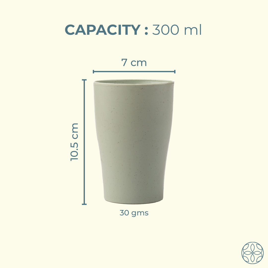 Irida Naturals Wheat Straw Cups - Set of 4