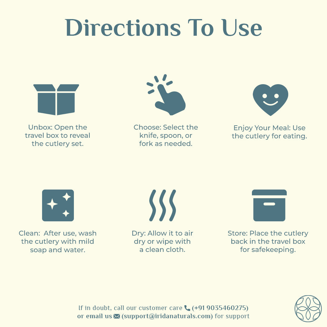 Irida Naturals Wheat Straw Cutlery