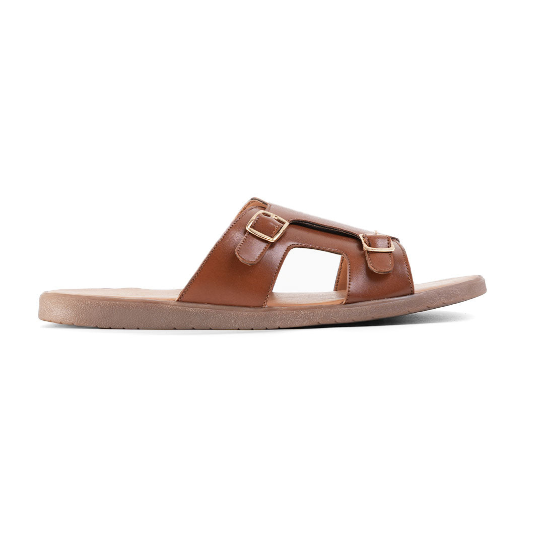 Monkstory T-Rad Classic Double Monk Strap Sandals - Tan
