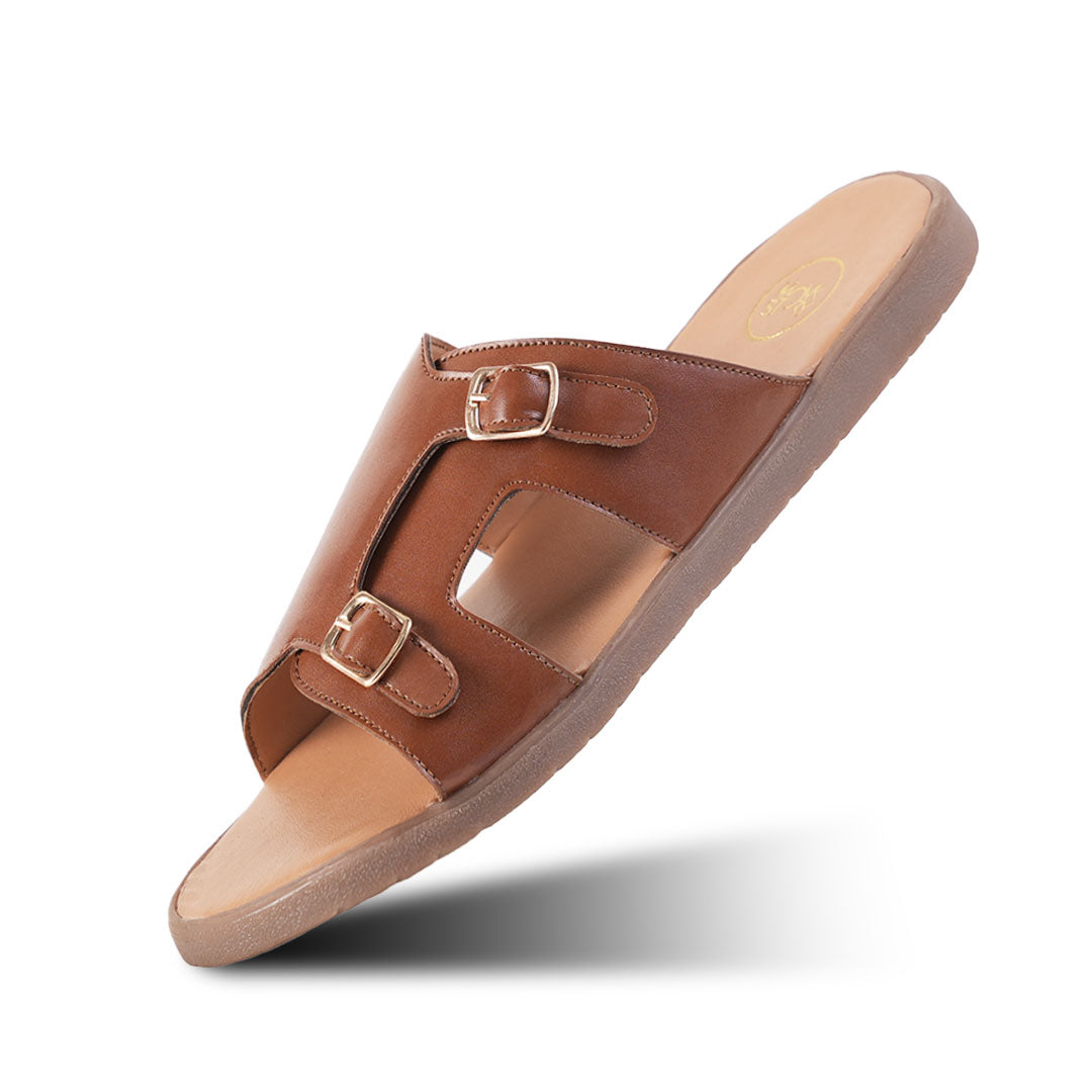 Monkstory T-Rad Classic Double Monk Strap Sandals - Tan