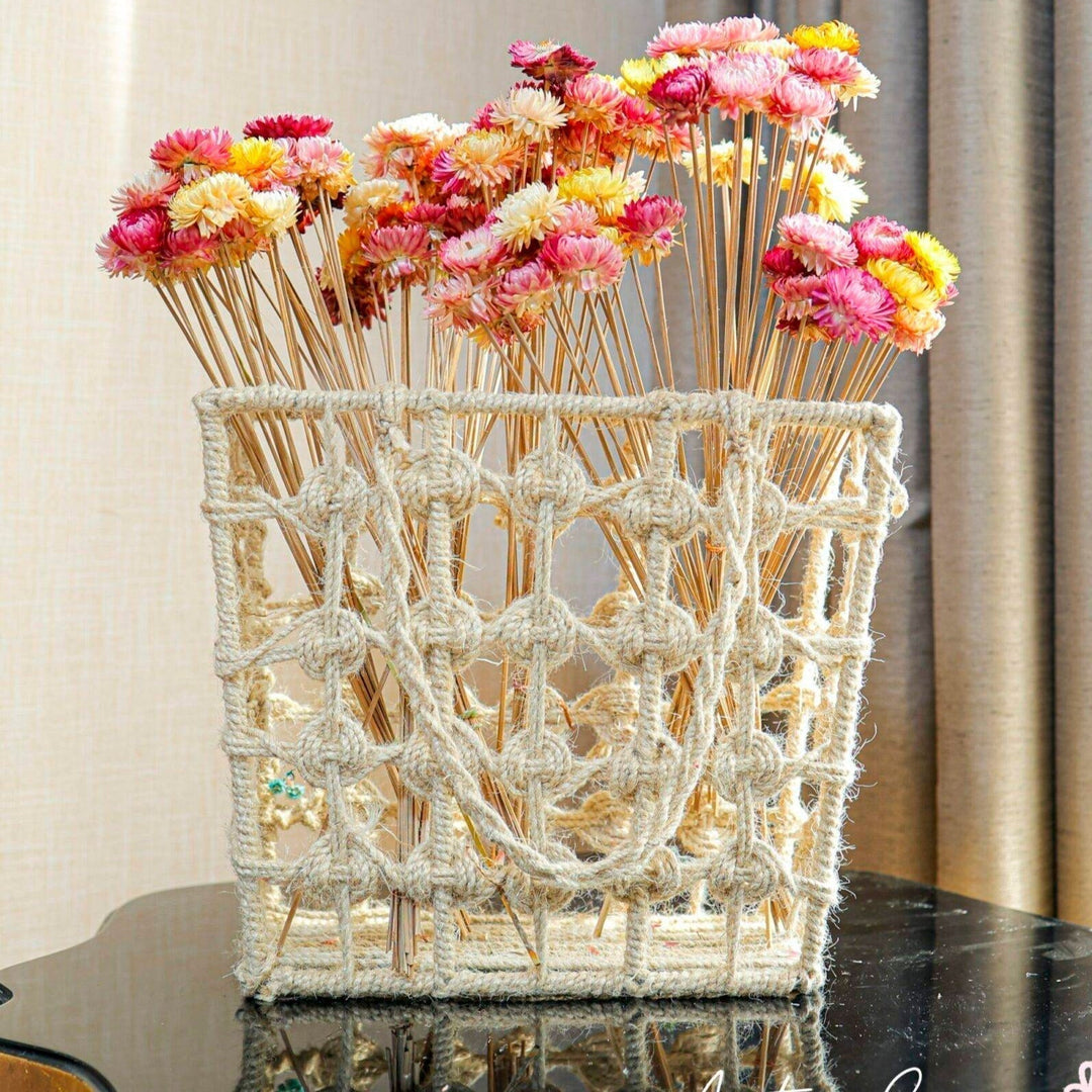 Straw Flower Dried Flowers – Set of 20 Stems | Natural Vase Filler