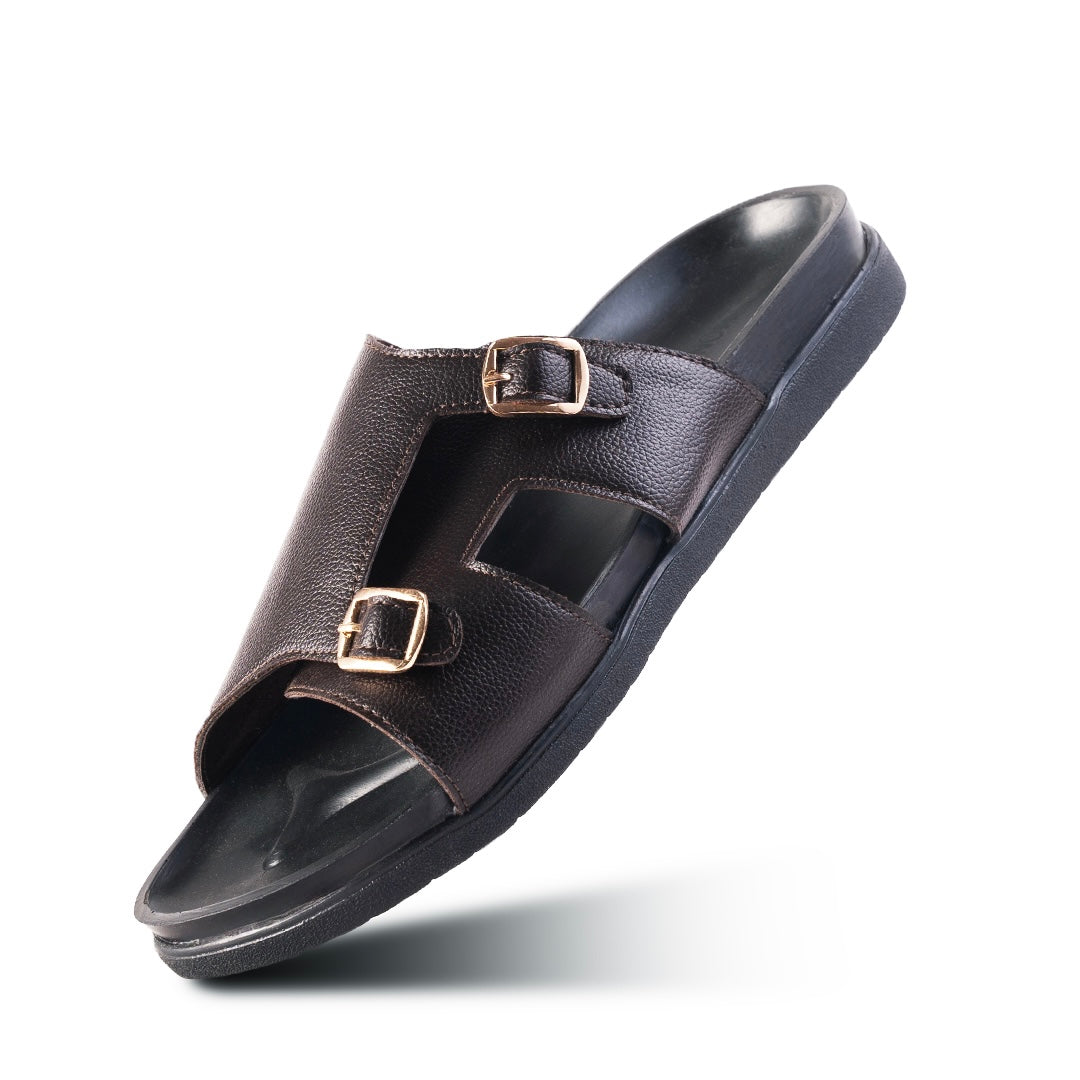 Monkstory Double Monk Footbed Sandals - Brown