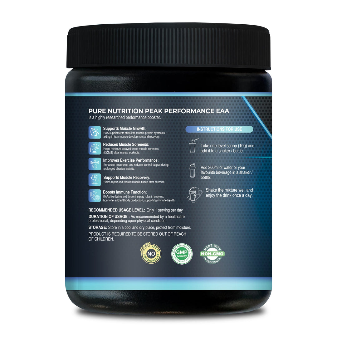 EAA Powder  All 9 Essential Amino Acids | Unflavoured | Muscle Support