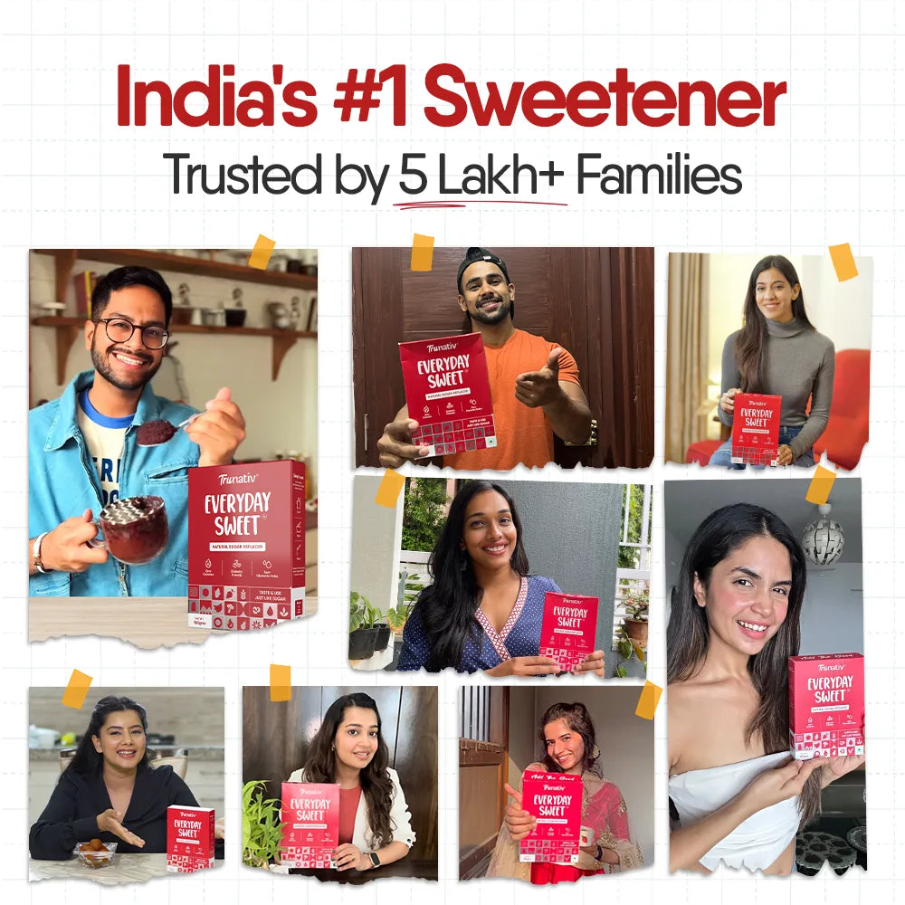 TruNativ Everyday Sweet Monk Fruit Sweetener Sachets | 1:1 Sugar Replacer, Zero Calorie
