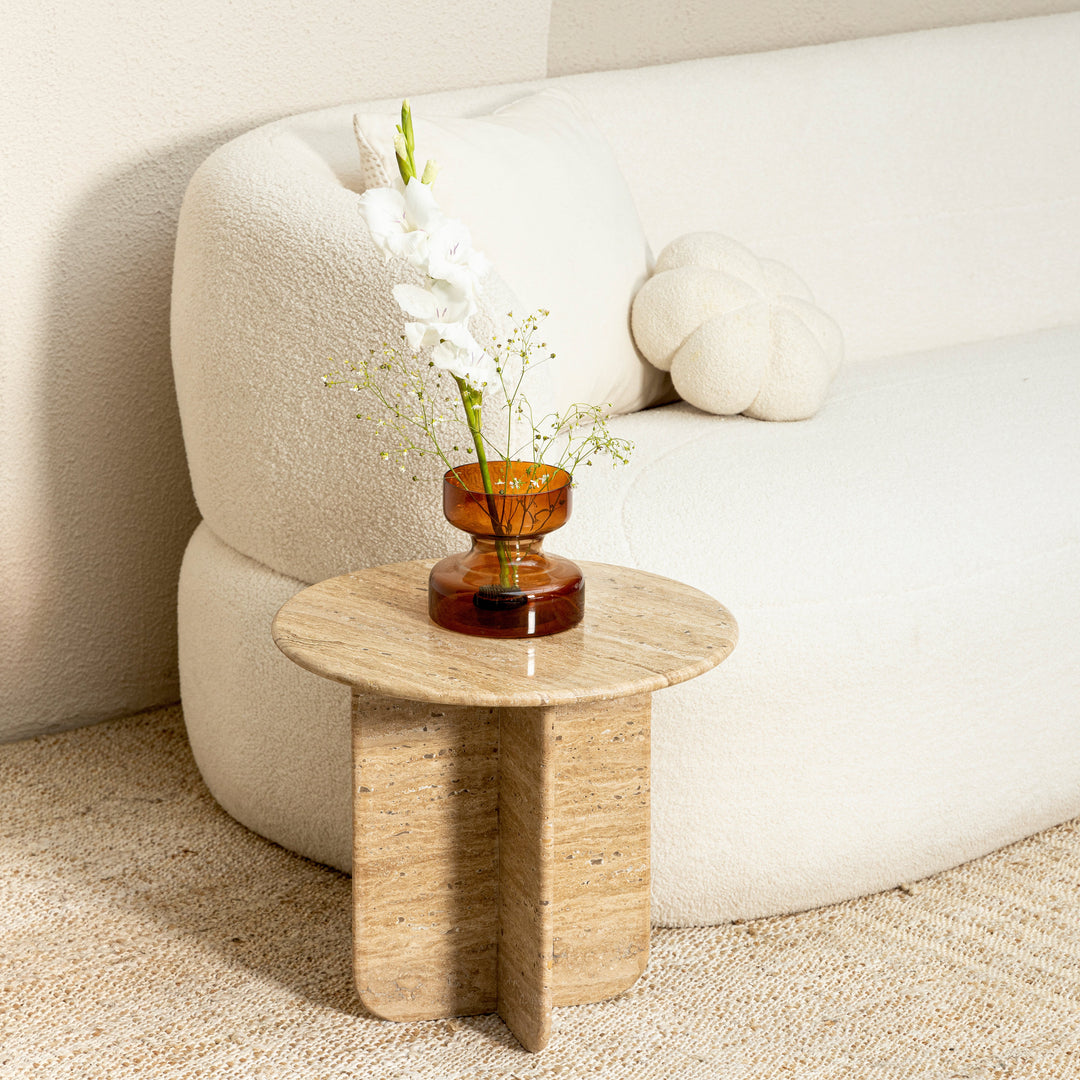 Muun Home Norge Marble Table - Travertine