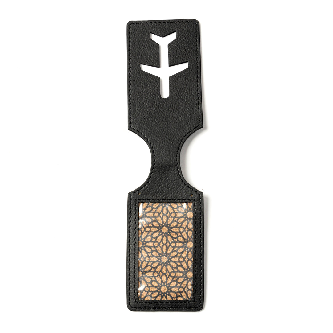 Green Hermitage Airplane Vegan Leather Travel Tag - Kohl