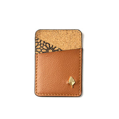 Green Hermitage Theo Vegan Leather Cardholder - Tawny Brown