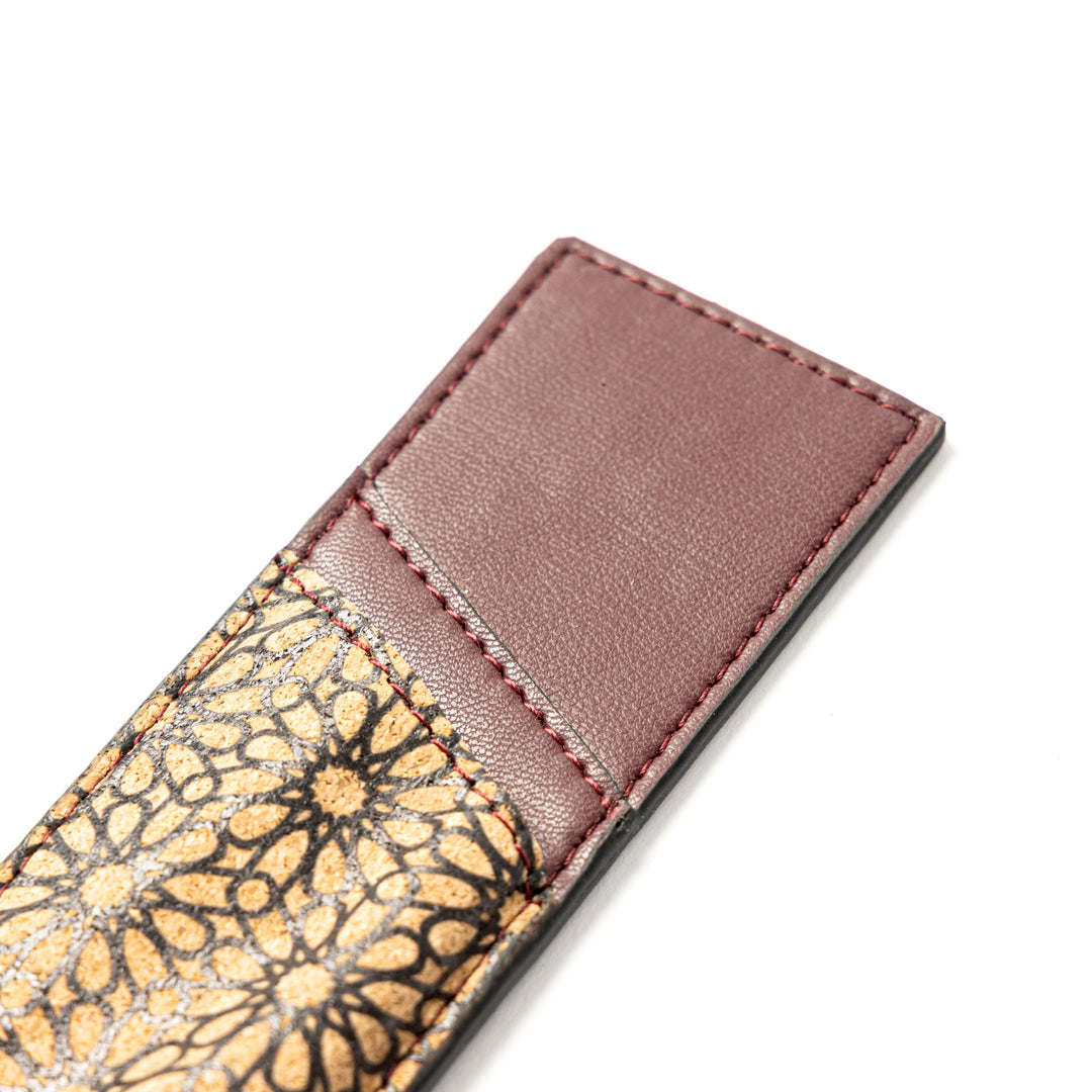 Green Hermitage Handcrafted, Vegan Leather Pen Holder - Maroon