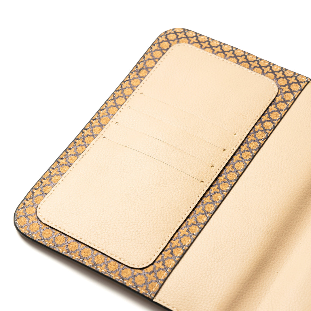 Green Hermitage Vegan Leather Diary & Pen Set - Almond