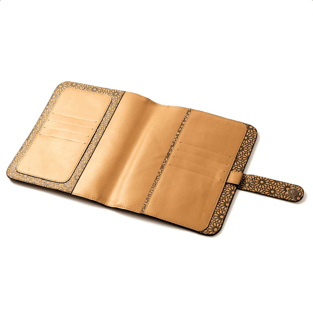 Green Hermitage Vegan Leather Diary & Pen Set - Almond