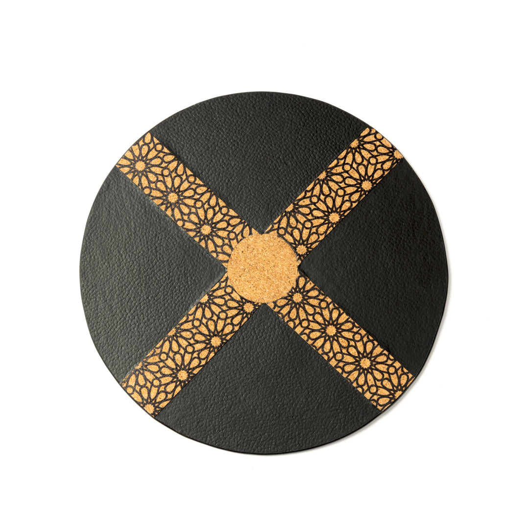Green Hermitage Versatile Mouse Pad - Black & Cork