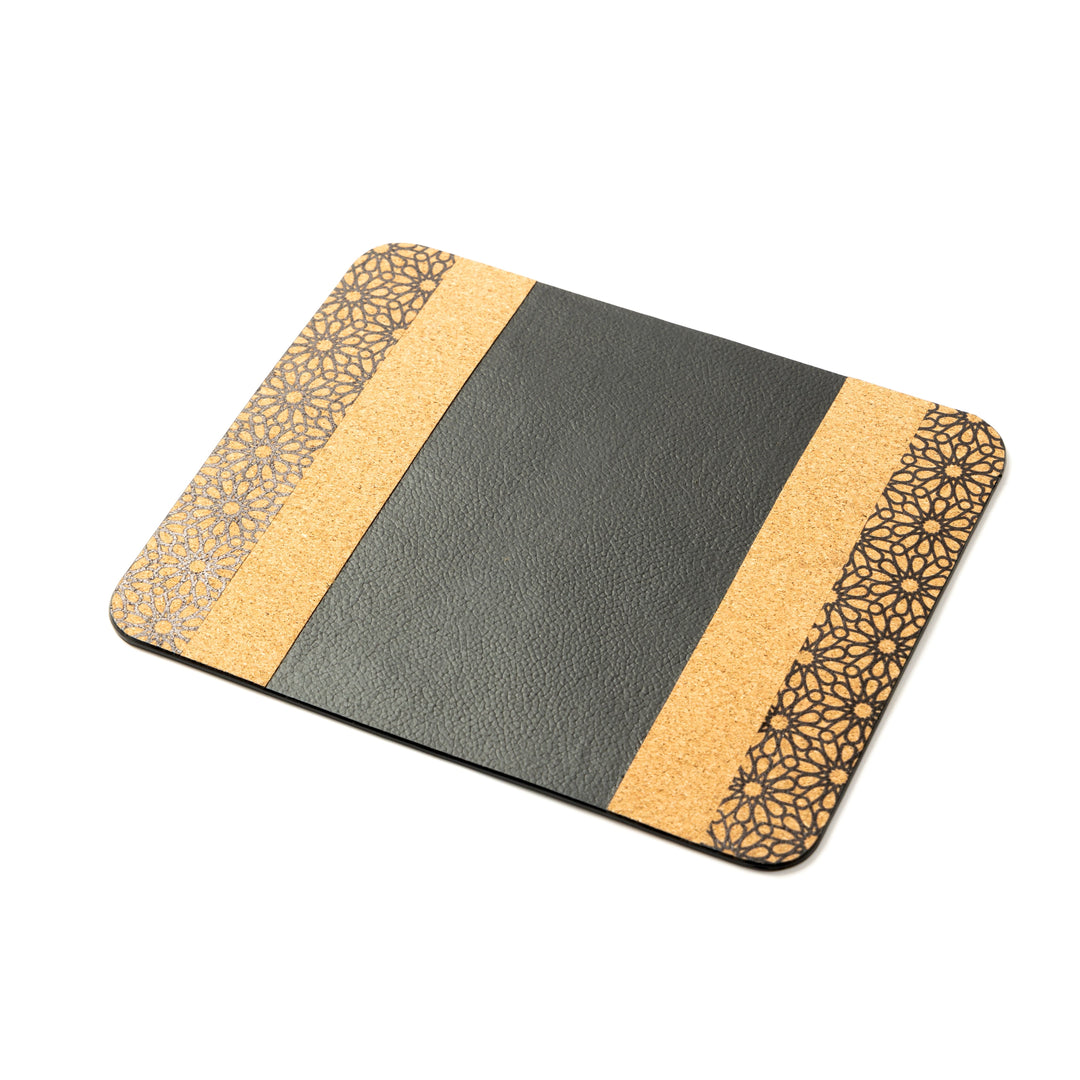 Green Hermitage Versatile Mouse Pad - Black