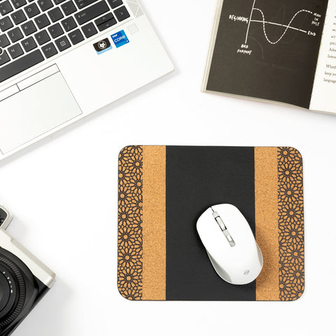 Green Hermitage Versatile Mouse Pad - Black