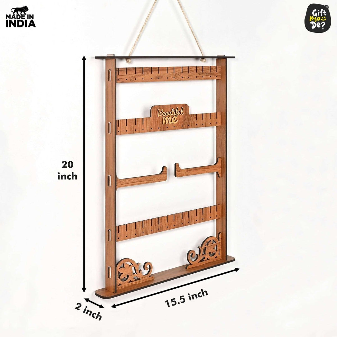 Gift Kya De Elegant Jewelry Stand Organizer for Women | Jewelry Holder for Necklaces, Bracelets, Earrings and Bangles (DIY)