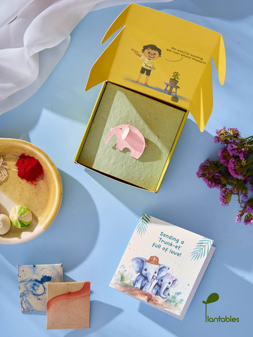 Plantables Ellie Belly Rakhi Combo