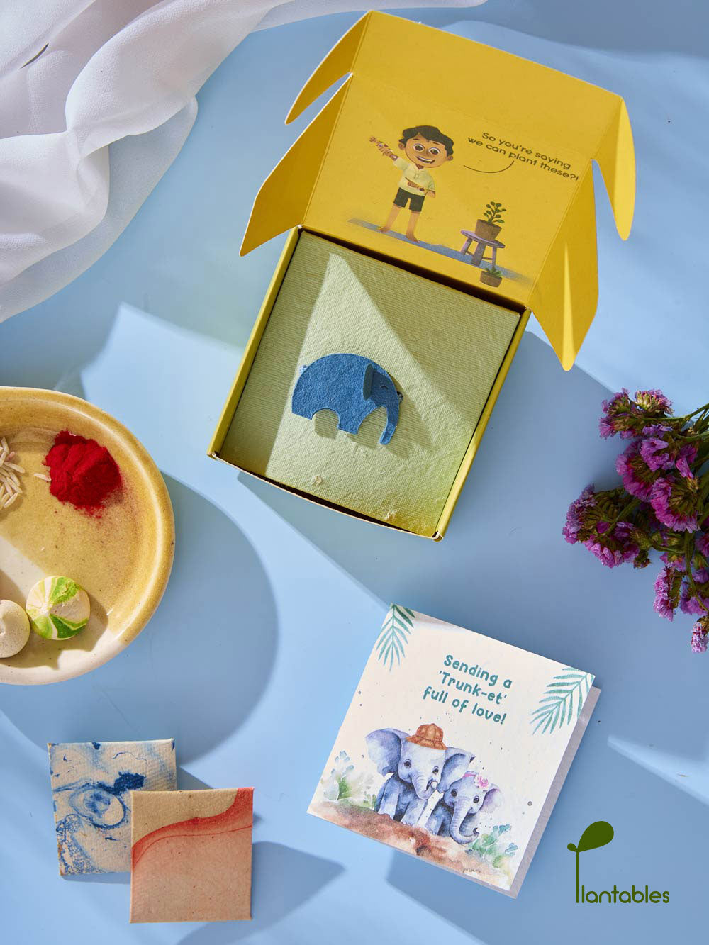 Plantables Ellie Belly Rakhi Combo
