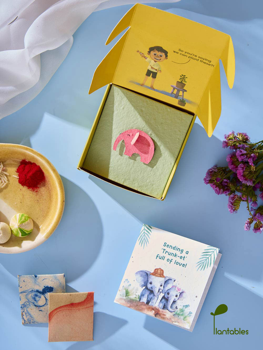 Plantables Ellie Belly Rakhi Combo