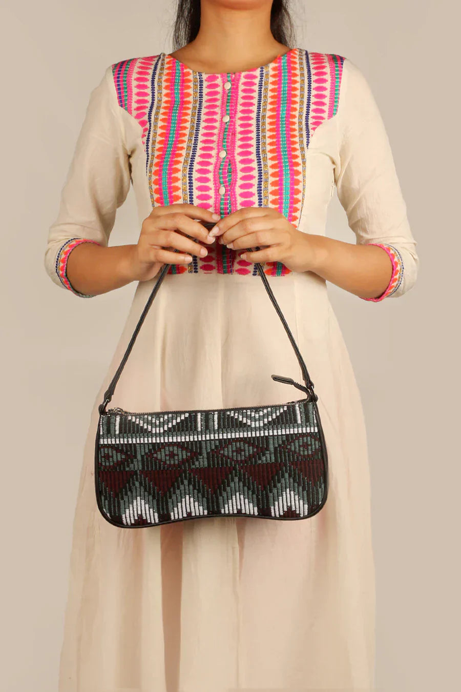 Emily Handloom Shoulder Bag