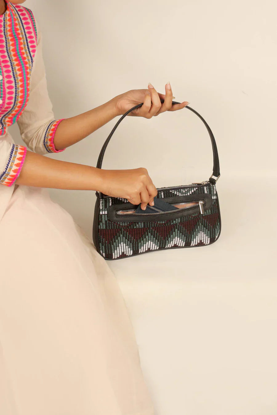 Emily Handloom Shoulder Bag