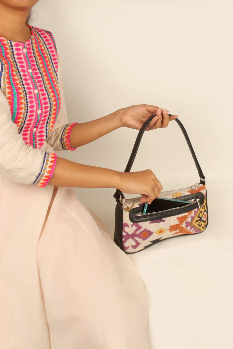 Emily Handloom Shoulder Bag
