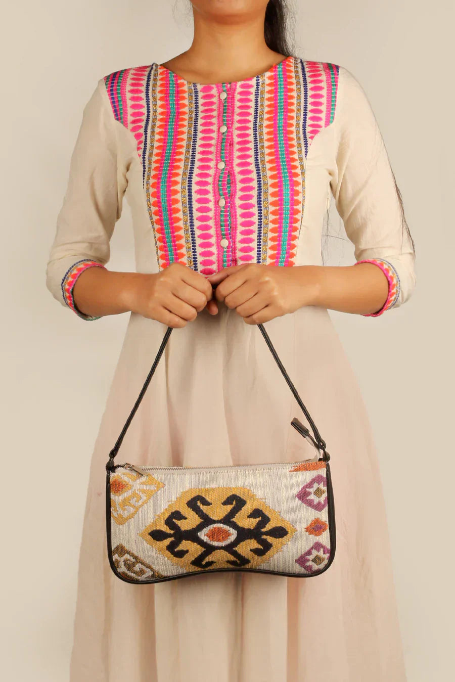 Emily Handloom Shoulder Bag