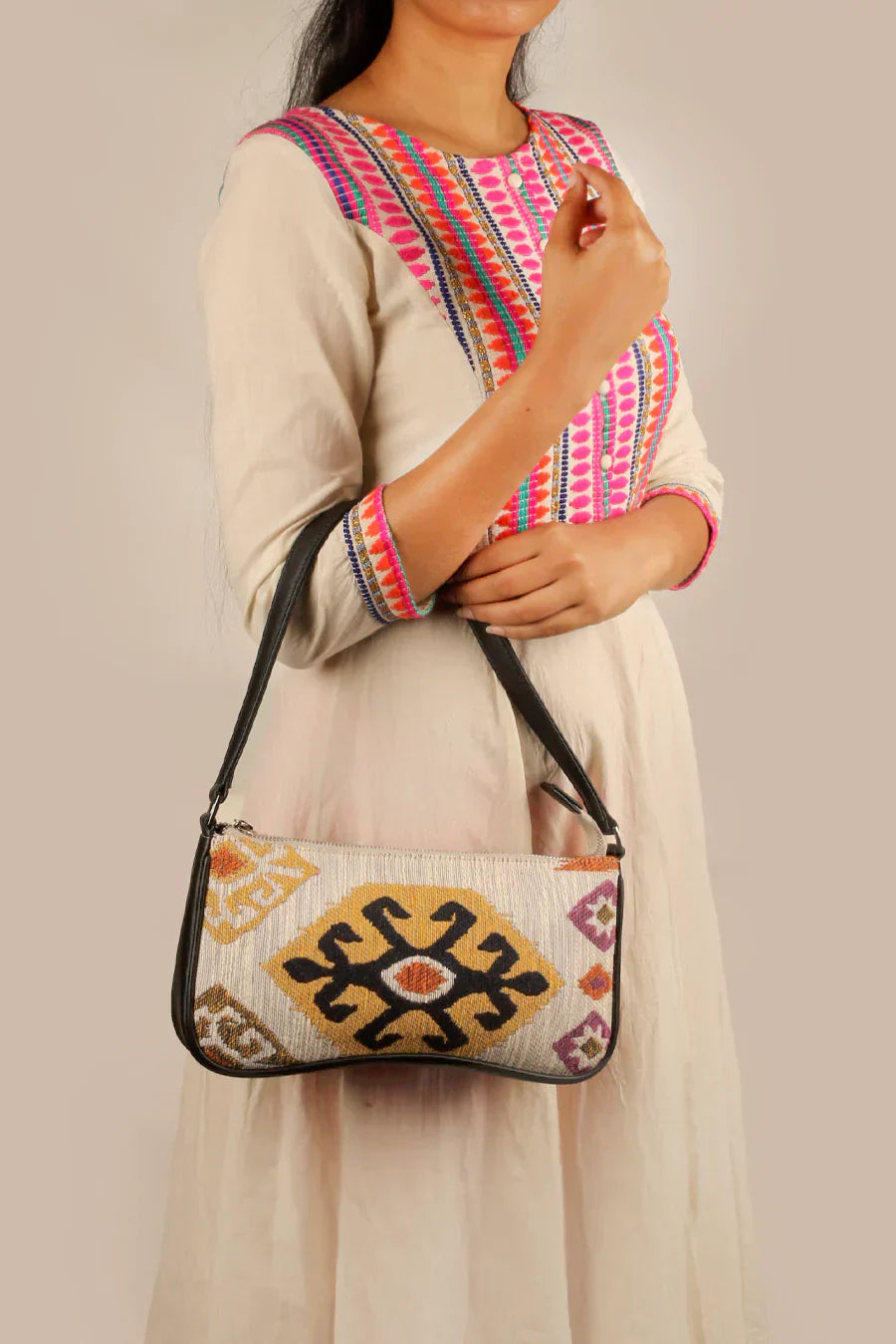 Emily Handloom Shoulder Bag