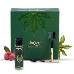 Eyelashes and Eyebrows Growth Oil | Organic Castor Oil Kit | Long Eyelashes | Thick Eyebrows