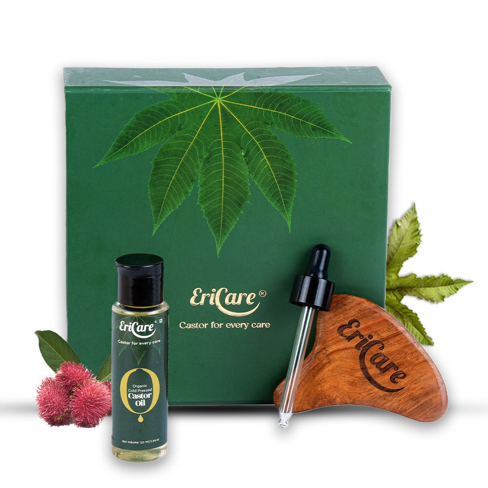 Organic Castor Oil For Skin | Kit for Moisturised Youthful Glowing Skin