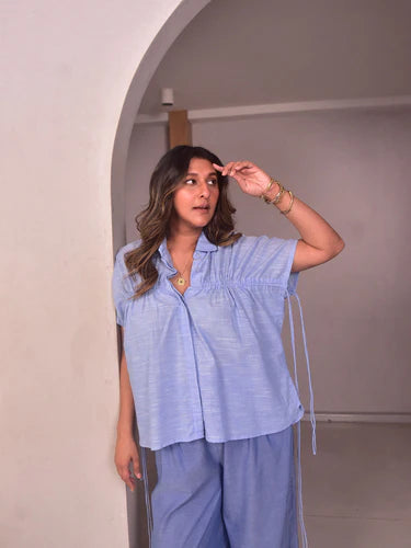 WhySoBlue Esme Top Pants Set