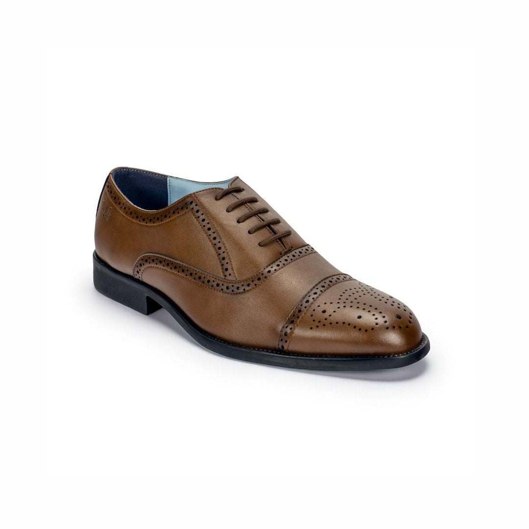 The Gentlemen Tan Brown Formal Oxford Shoes
