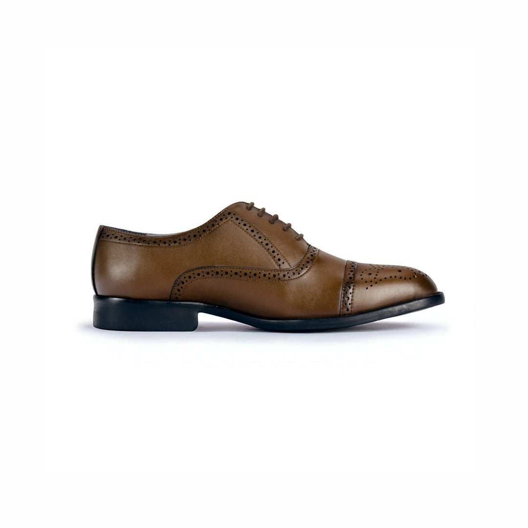 The Gentlemen Tan Brown Formal Oxford Shoes