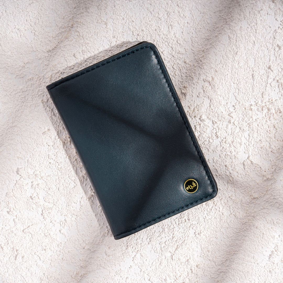 Natura Blue Slim Bifold Wallet