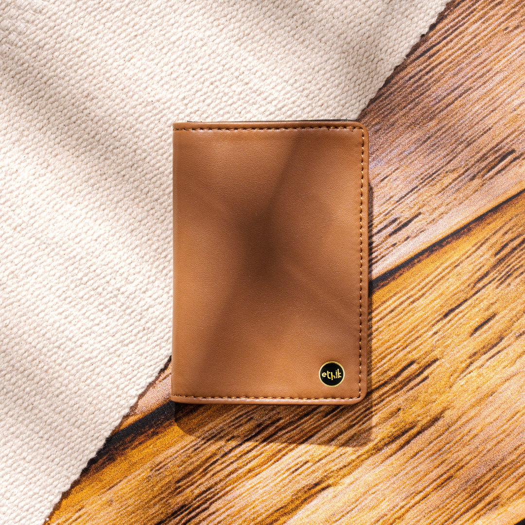 Natura Brown Slim Bifold Wallet