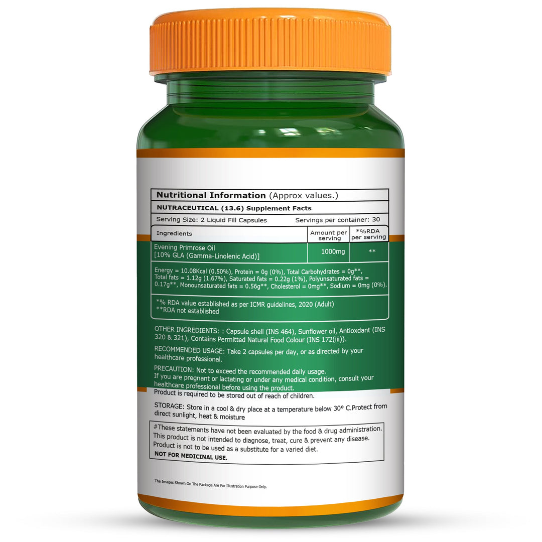 Evening Primrose Oil  GLA (Gamma Linolenic Acid) | Hormonal & Skin Support
