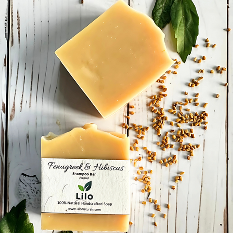 Lilo Naturals Fenugreek & Hibiscus Shampoo Bar | For Dry, Dull and Damaged Hairs