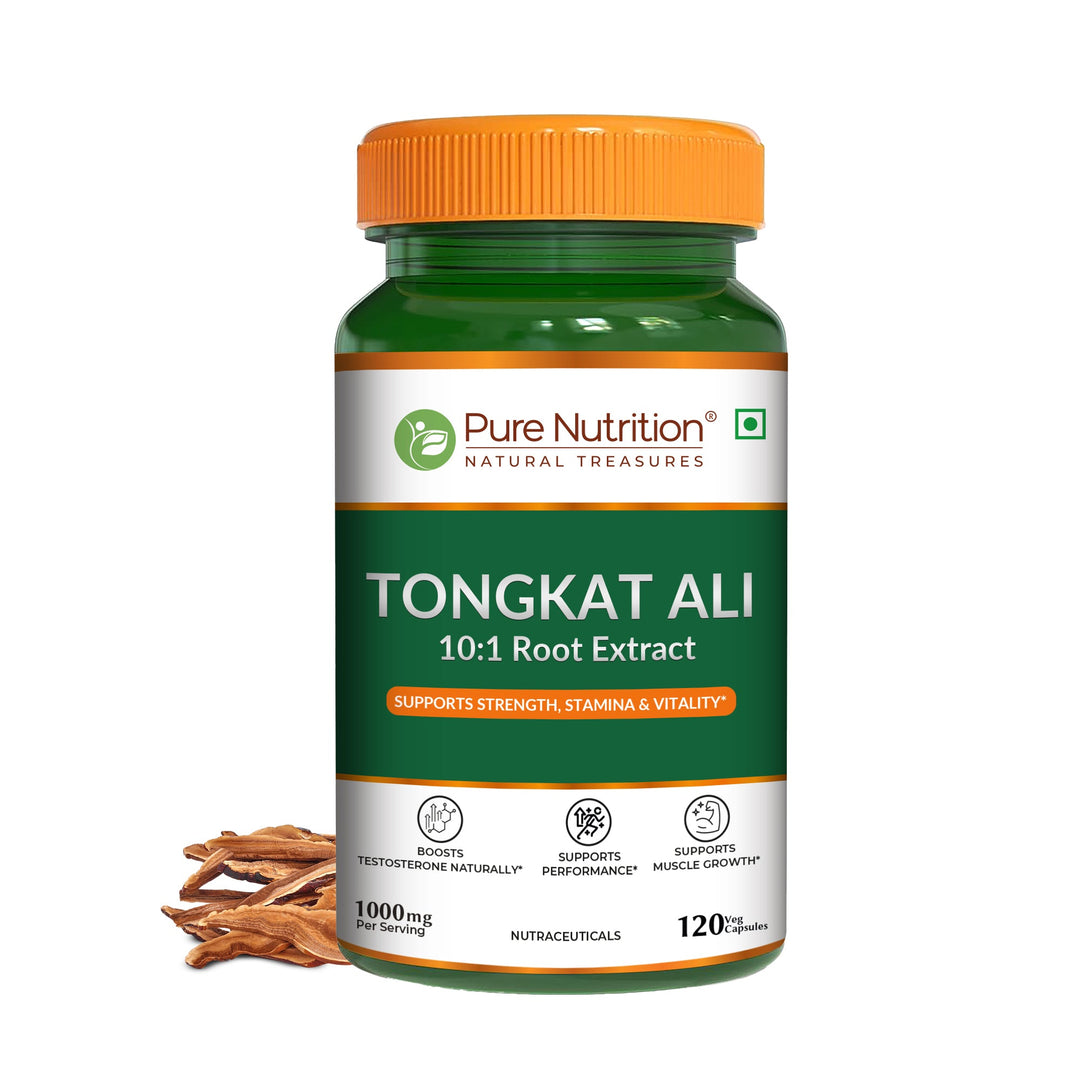 Tongkat Ali 10:1 Root Extract | 1000 mg Per Serving | Strength, Stamina & Vitality Support | 120 Capsules