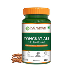 Tongkat Ali 10:1 Root Extract | 1000 mg Per Serving | Strength, Stamina & Vitality Support | 120 Capsules