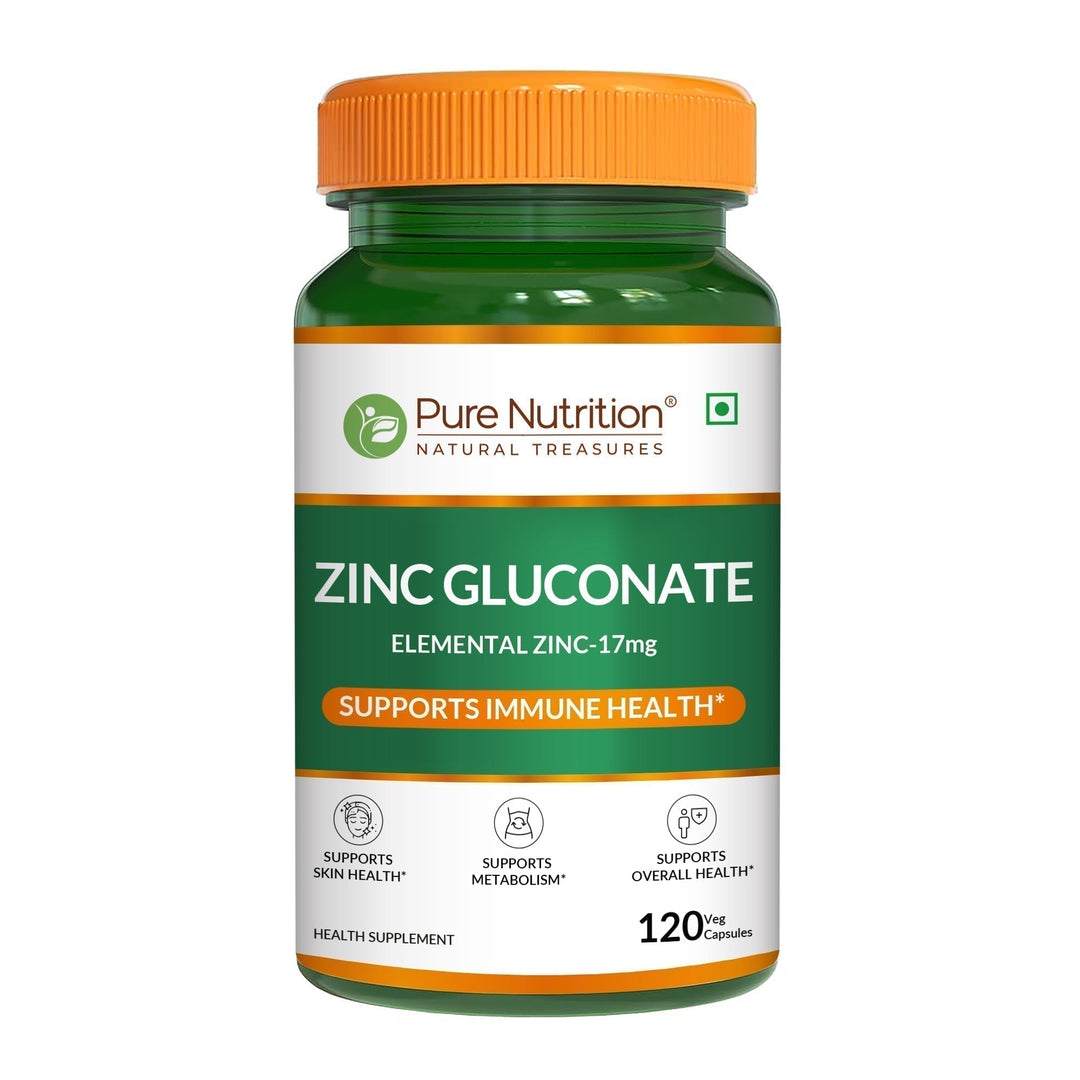 Zinc Gluconate 17mg Immunity, Metabolism & Skin Support