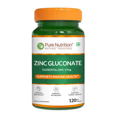 Pure Nutrition Zinc Gluconate 17mg – Immune & Metabolism Support