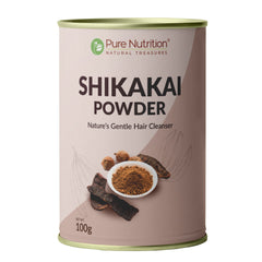 Pure Nutrition Shikakai Powder | Natural Hair Cleanser | Acacia Concinna Powder