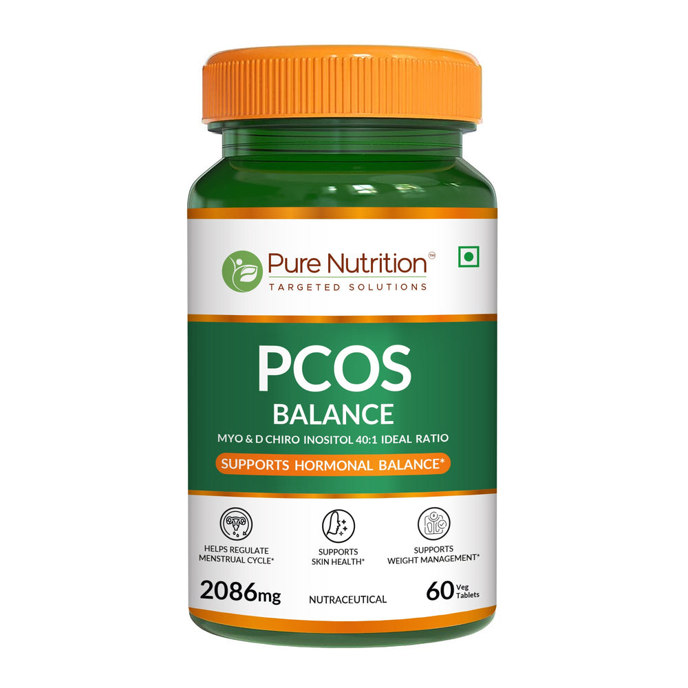 PCOS Balance Supplement  Myo-Inositol & D-Chiro-Inositol | 60 Tablets for Women