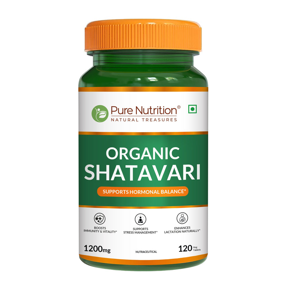 Organic Shatavari - 120 Tablets | Boosts Immunity, Digestion, and Supports Women's Hormonal and Reproductive Health