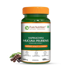 Mucuna Pruriens Extract 500mg  Energy, Vitality & Mood Support | 60 Caps
