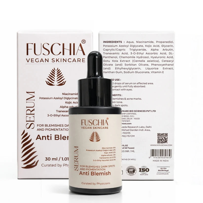 Fuschia Vegan Anti Blemish Face Serum