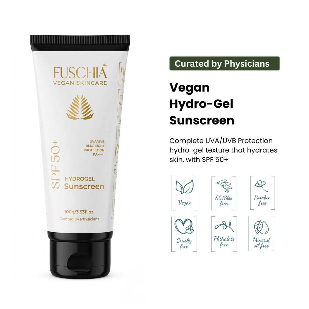 Vegan Hydrogel Sunscreen with SPF 50+ | UVA/UVB Protection | Blue Light Protection | PA+++