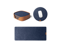 Felt Desk Trio Bundle(Black,Blue)