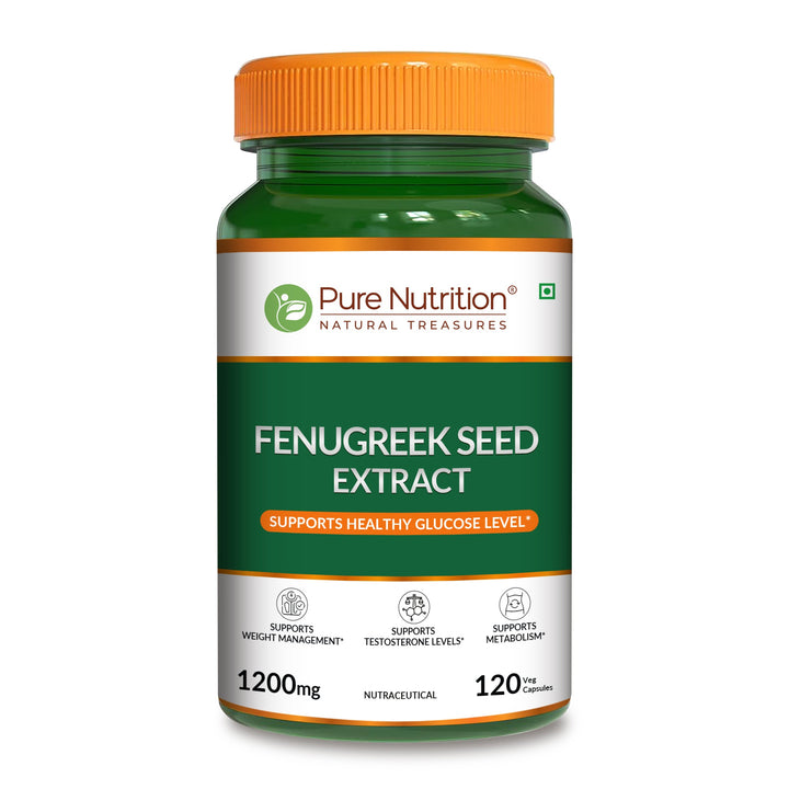 Fenugreek Seed Extract 1200mg Blood Sugar, Metabolism & Wellness | 120 Caps