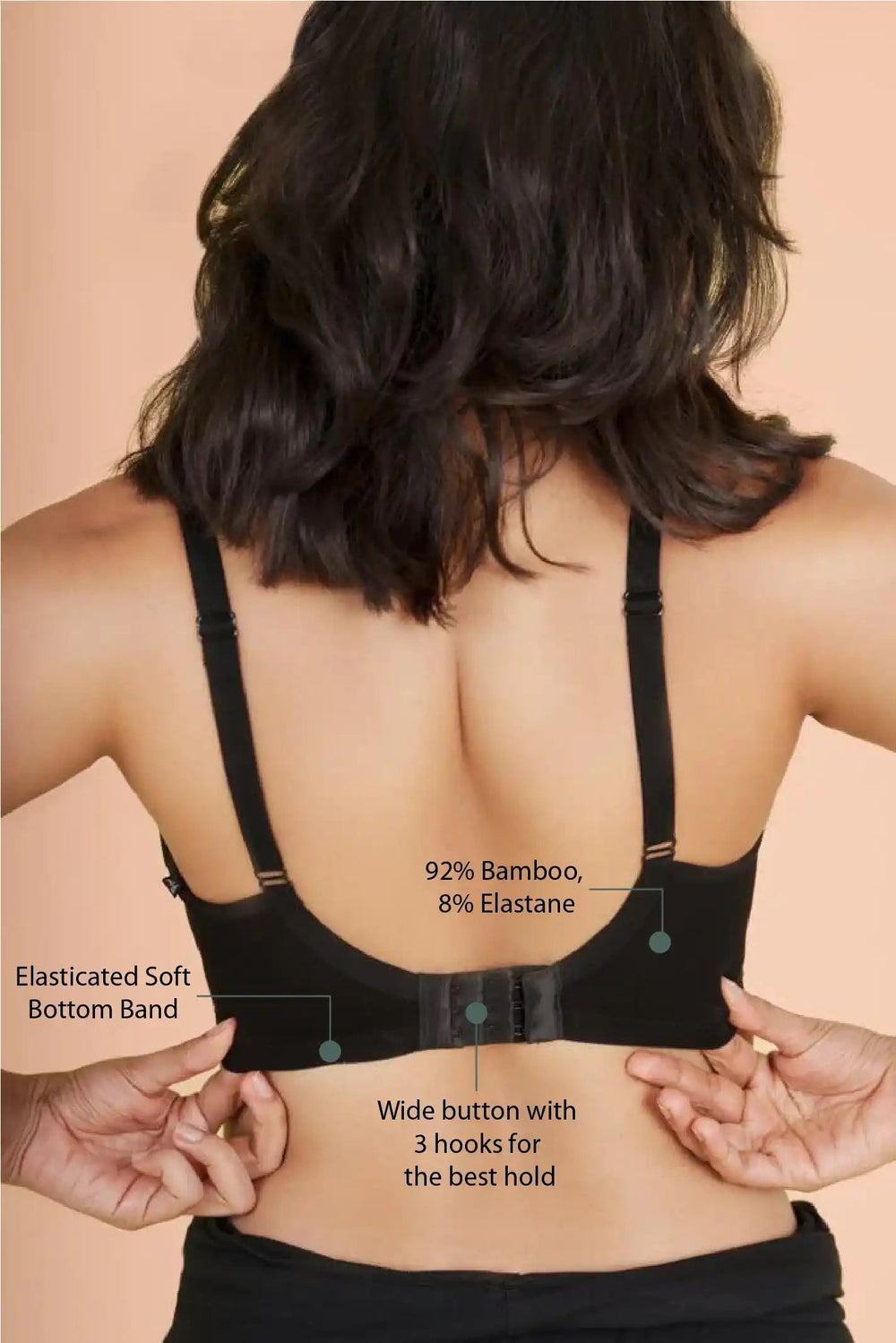 Black Nakd Non Padded Maternity Bamboo Bra