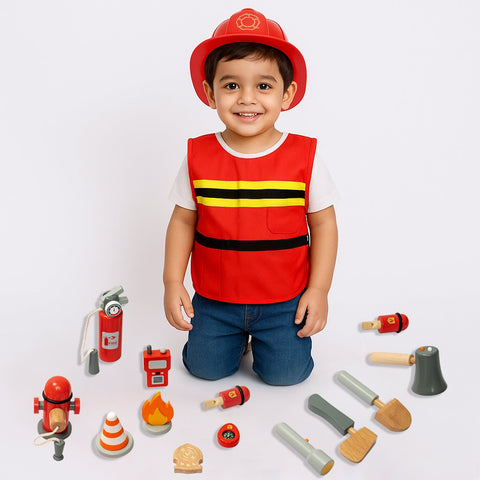 Wudly - Fire Fighter Set - 14 Pieces