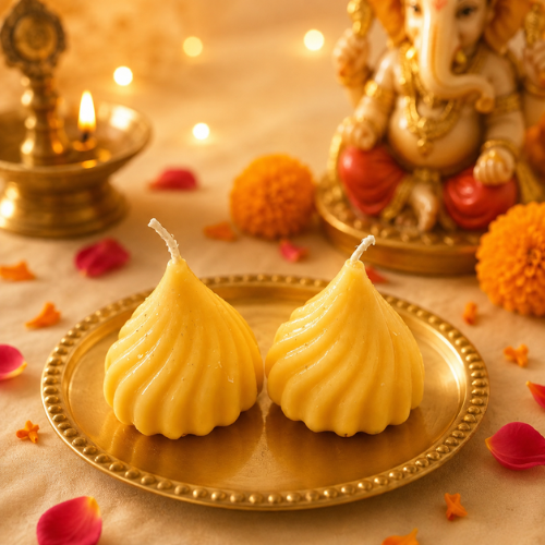 Modak Licht – Set of 4 Festive Modak Candles